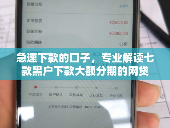 急速下款的口子，专业解读七款黑户下款大额分期的网贷