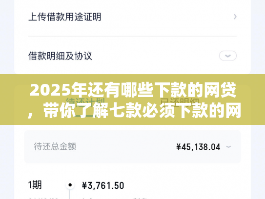 2025年还有哪些下款的网贷，带你了解七款必须下款的网贷口子