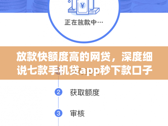 放款快额度高的网贷，深度细说七款手机贷app秒下款口子