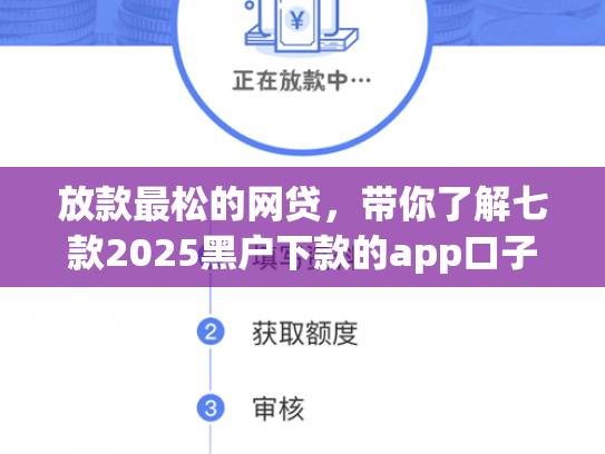 放款最松的网贷，带你了解七款2025黑户下款的app口子