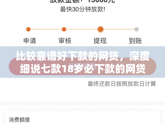 比较靠谱好下款的网贷，深度细说七款18岁必下款的网贷口子