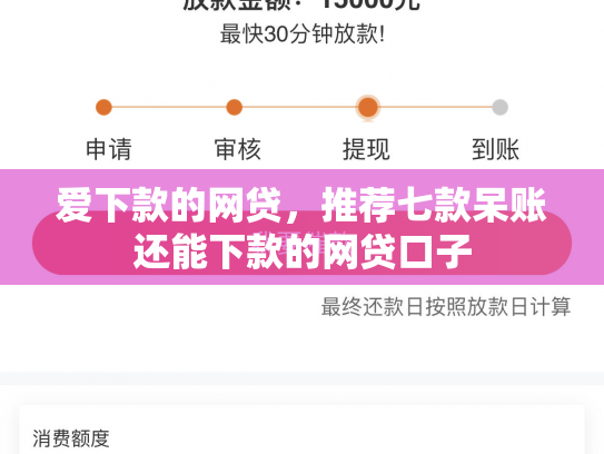 爱下款的网贷，推荐七款呆账还能下款的网贷口子