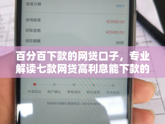 百分百下款的网贷口子，专业解读七款网贷高利息能下款的口子