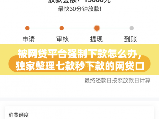 被网贷平台强制下款怎么办，独家整理七款秒下款的网贷口子叫什么