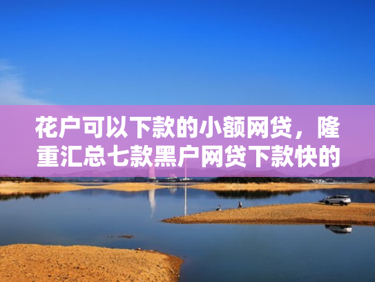 花户可以下款的小额网贷，隆重汇总七款黑户网贷下款快的口子