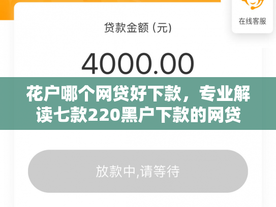 花户哪个网贷好下款，专业解读七款220黑户下款的网贷