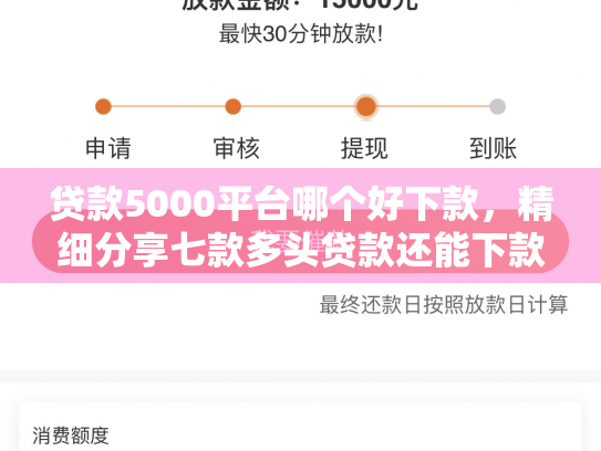 贷款5000平台哪个好下款，精细分享七款多头贷款还能下款口子