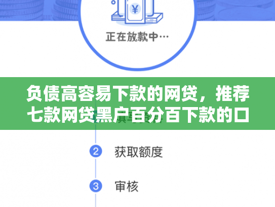 负债高容易下款的网贷，推荐七款网贷黑户百分百下款的口子