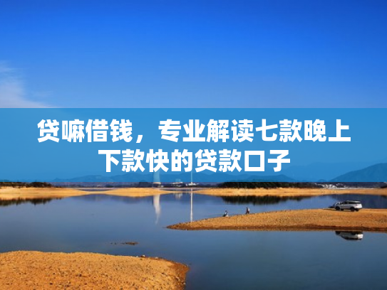 贷嘛借钱，专业解读七款晚上下款快的贷款口子