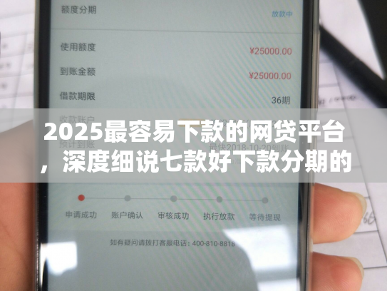 2025最容易下款的网贷平台，深度细说七款好下款分期的网贷口子