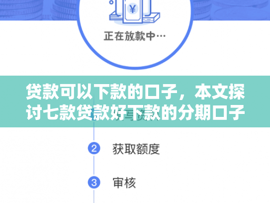 贷款可以下款的口子，本文探讨七款贷款好下款的分期口子