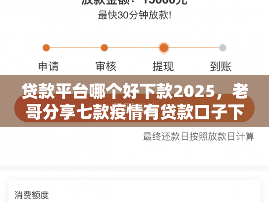 贷款平台哪个好下款2025，老哥分享七款疫情有贷款口子下款吗
