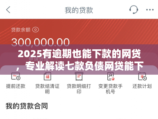 2025有逾期也能下款的网贷，专业解读七款负债网贷能下款的口子