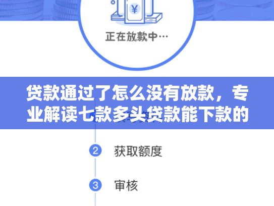 贷款通过了怎么没有放款，专业解读七款多头贷款能下款的口子