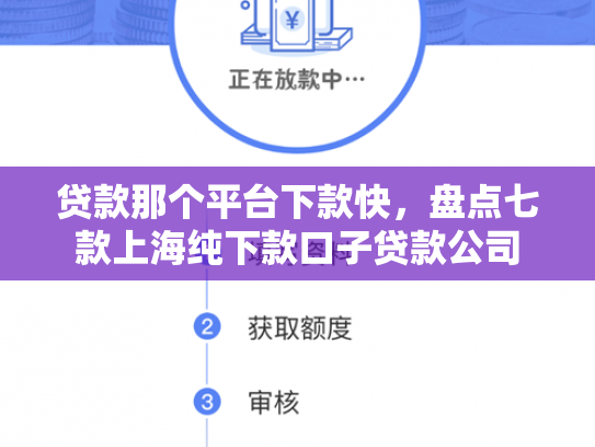 贷款那个平台下款快，盘点七款上海纯下款口子贷款公司