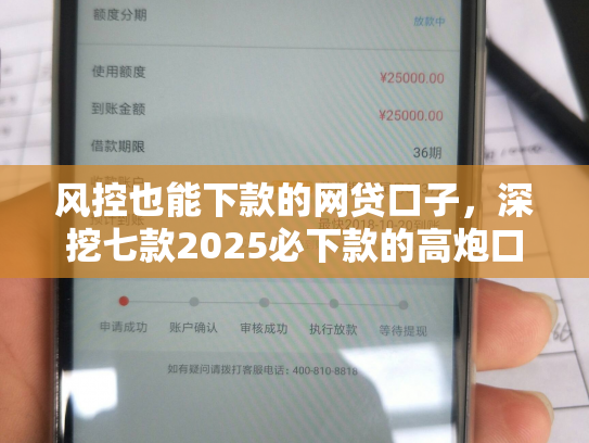 风控也能下款的网贷口子，深挖七款2025必下款的高炮口子系列大全APP
