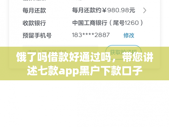 饿了吗借款好通过吗，带您讲述七款app黑户下款口子