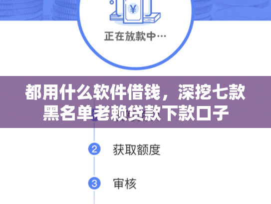 都用什么软件借钱，深挖七款黑名单老赖贷款下款口子