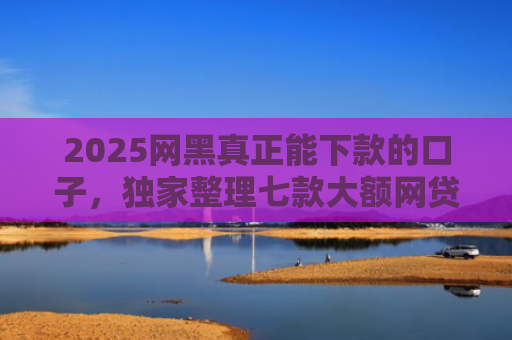 2025网黑真正能下款的口子，独家整理七款大额网贷哪些口子好下款