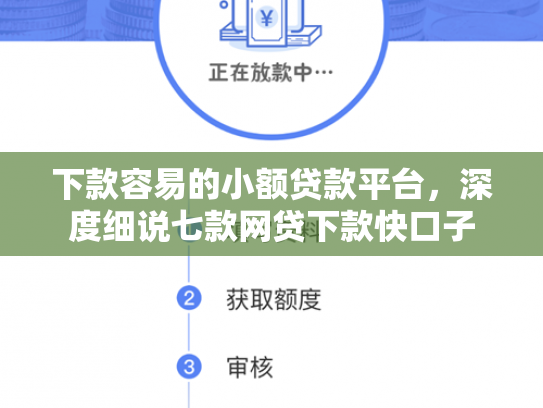 下款容易的小额贷款平台，深度细说七款网贷下款快口子