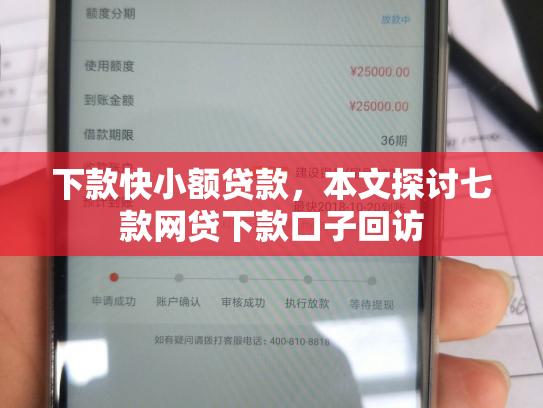 下款快小额贷款，本文探讨七款网贷下款口子回访