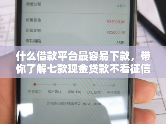 什么借款平台最容易下款，带你了解七款现金贷款不看征信秒下款