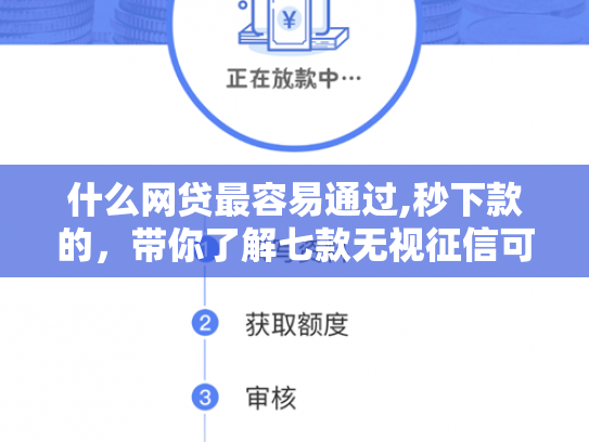 什么网贷最容易通过,秒下款的，带你了解七款无视征信可以下款的贷款