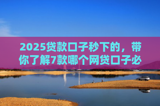 2025贷款口子秒下的，带你了解7款哪个网贷口子必下款