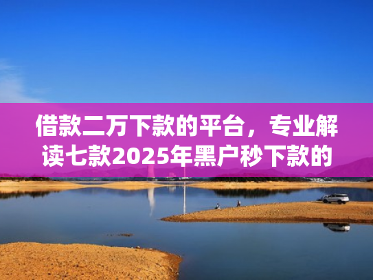 借款二万下款的平台，专业解读七款2025年黑户秒下款的网贷app