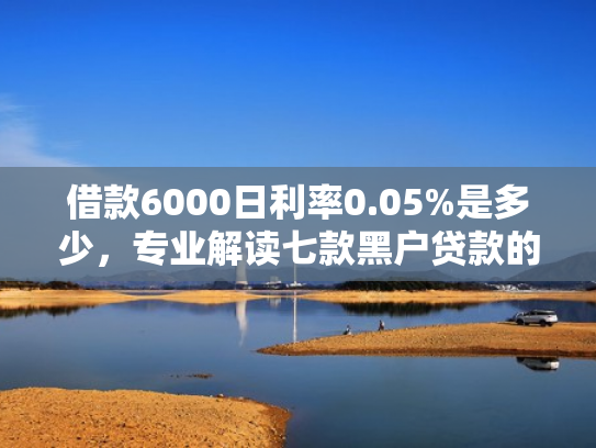 借款6000日利率0.05%是多少，专业解读七款黑户贷款的网贷能下款吗