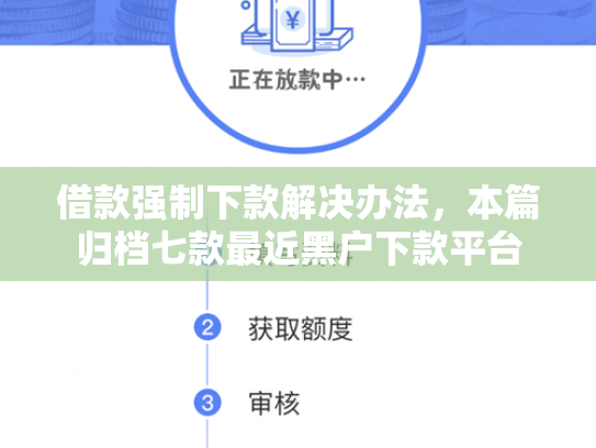 借款强制下款解决办法，本篇归档七款最近黑户下款平台
