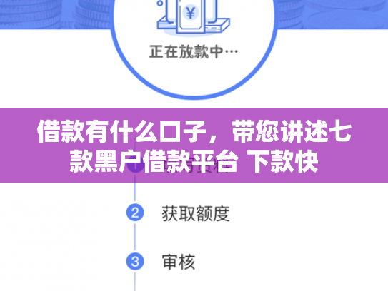 借款有什么口子，带您讲述七款黑户借款平台 下款快