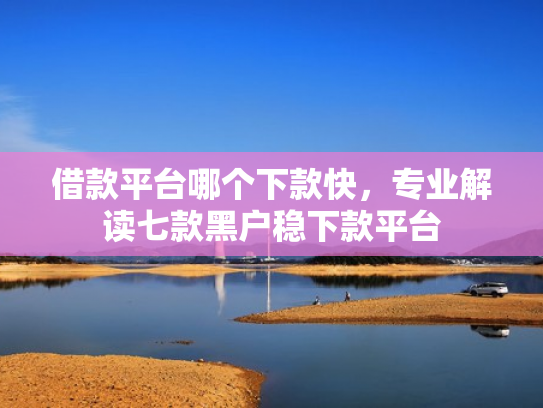 借款平台哪个下款快，专业解读七款黑户稳下款平台