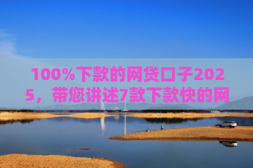 100%下款的网贷口子2025，带您讲述7款下款快的网贷口子