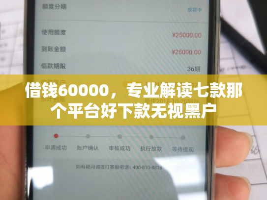 借钱60000，专业解读七款那个平台好下款无视黑户
