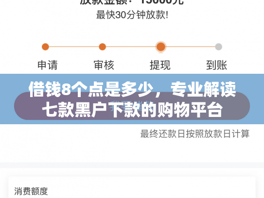 借钱8个点是多少，专业解读七款黑户下款的购物平台