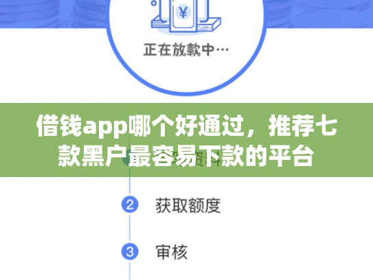 借钱app哪个好通过，推荐七款黑户最容易下款的平台