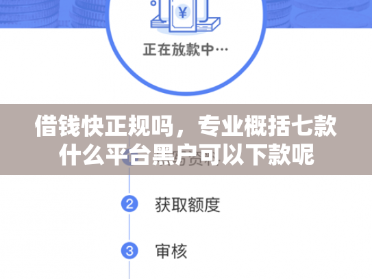 借钱快正规吗，专业概括七款什么平台黑户可以下款呢