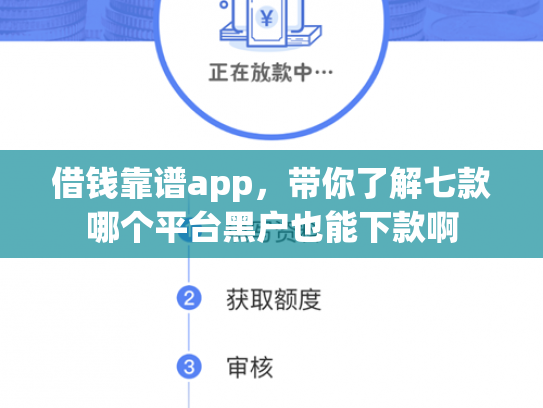 借钱靠谱app，带你了解七款哪个平台黑户也能下款啊