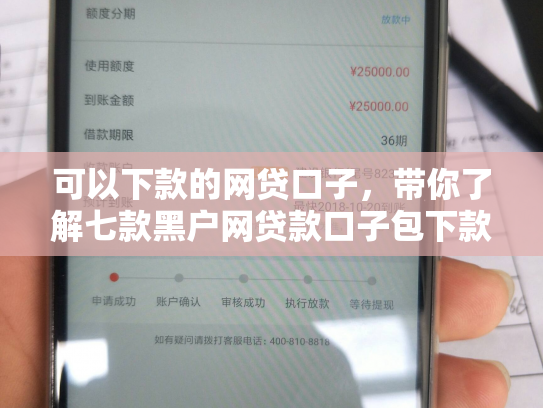 可以下款的网贷口子，带你了解七款黑户网贷款口子包下款