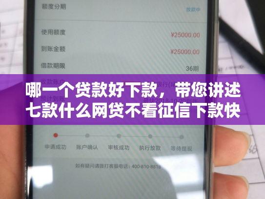 哪一个贷款好下款，带您讲述七款什么网贷不看征信下款快