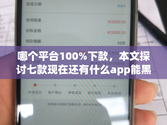 哪个平台100%下款，本文探讨七款现在还有什么app能黑户下款
