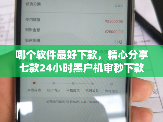 哪个软件最好下款，精心分享七款24小时黑户机审秒下款的app