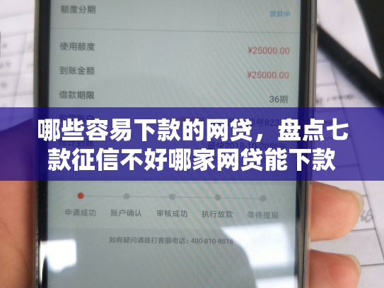 哪些容易下款的网贷，盘点七款征信不好哪家网贷能下款
