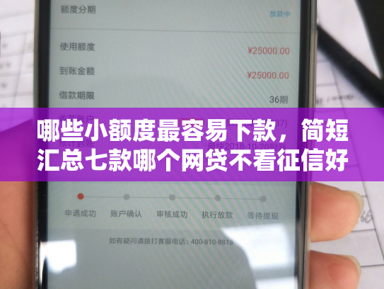 哪些小额度最容易下款，简短汇总七款哪个网贷不看征信好下款