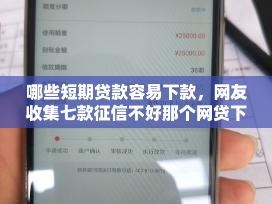 哪些短期贷款容易下款，网友收集七款征信不好那个网贷下款大