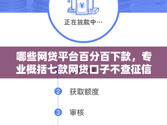 哪些网贷平台百分百下款，专业概括七款网贷口子不查征信保下款