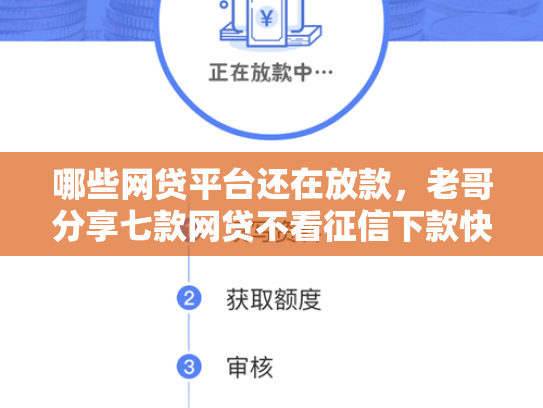 哪些网贷平台还在放款，老哥分享七款网贷不看征信下款快6