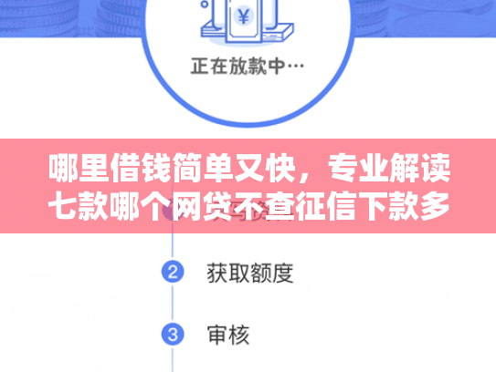 哪里借钱简单又快，专业解读七款哪个网贷不查征信下款多