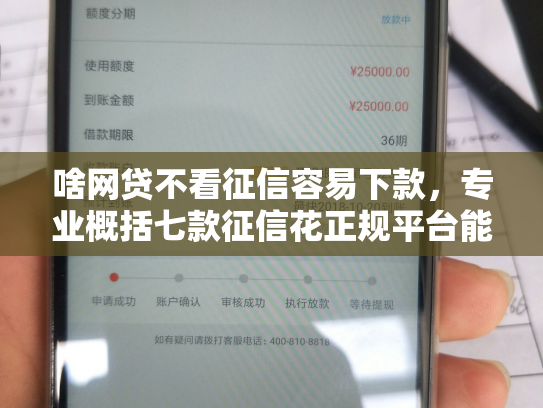 啥网贷不看征信容易下款，专业概括七款征信花正规平台能下款吗